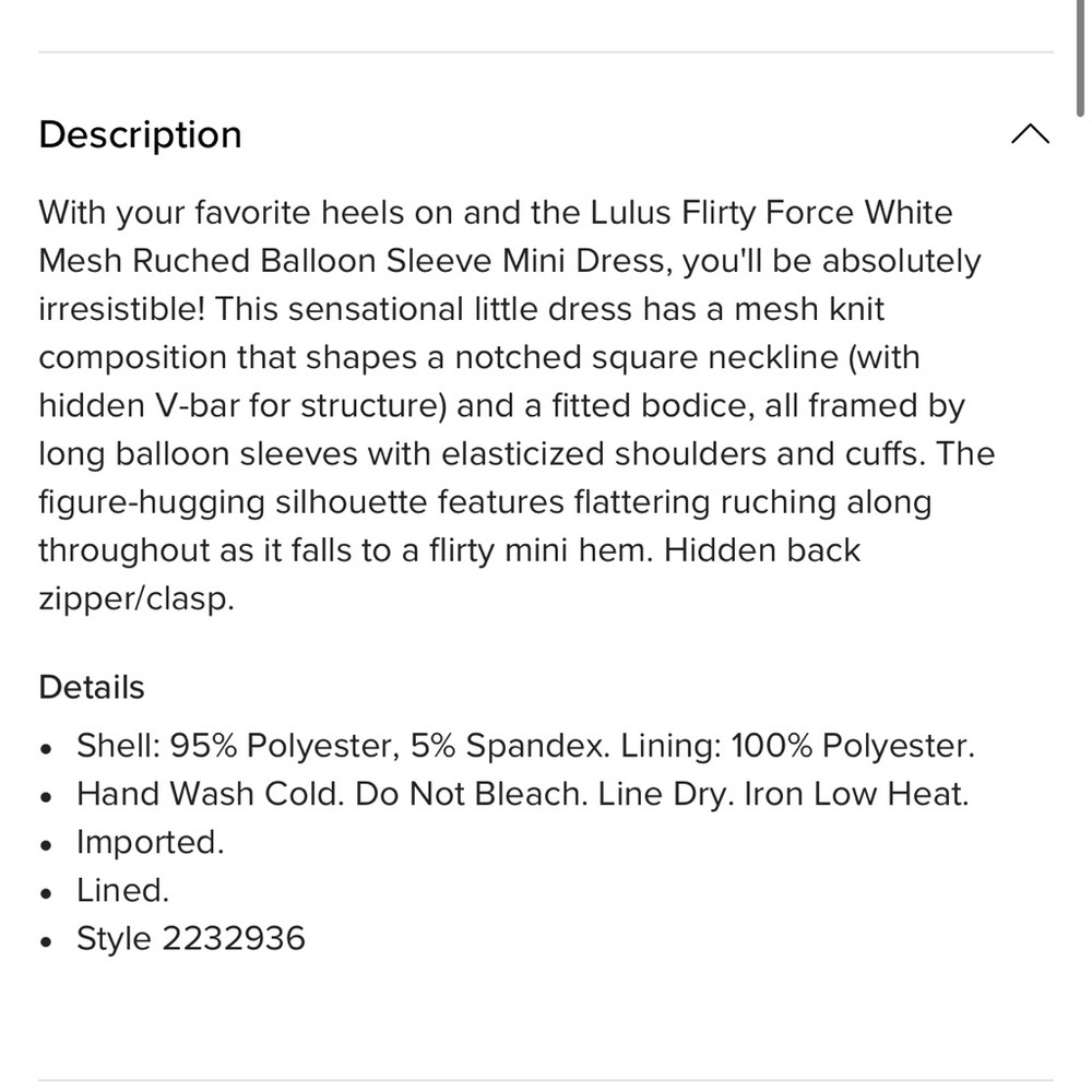 Lulus Flirty Force White Mesh Ruched Balloon Sleeve Mini Dress - Picture 4 of 11